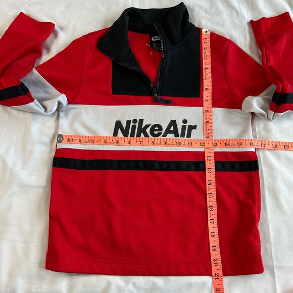 Nike Air Youth Small Black and Red Pull Over Sweater Athletic - Picture 2 of 8